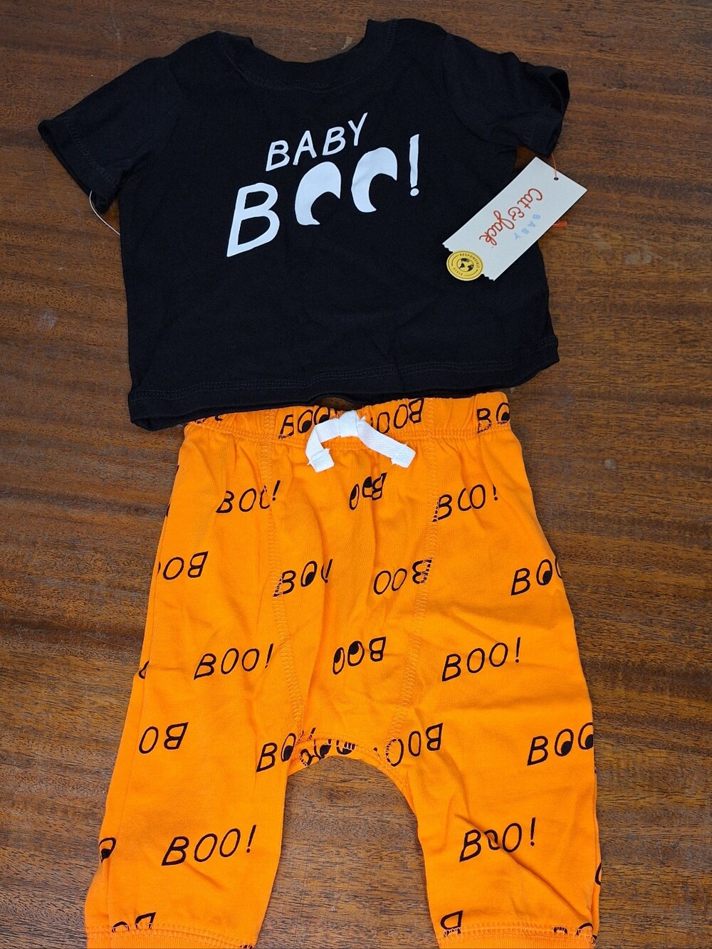 NWT Cat & Jack "Baby Boo" Halloween 2pc Set